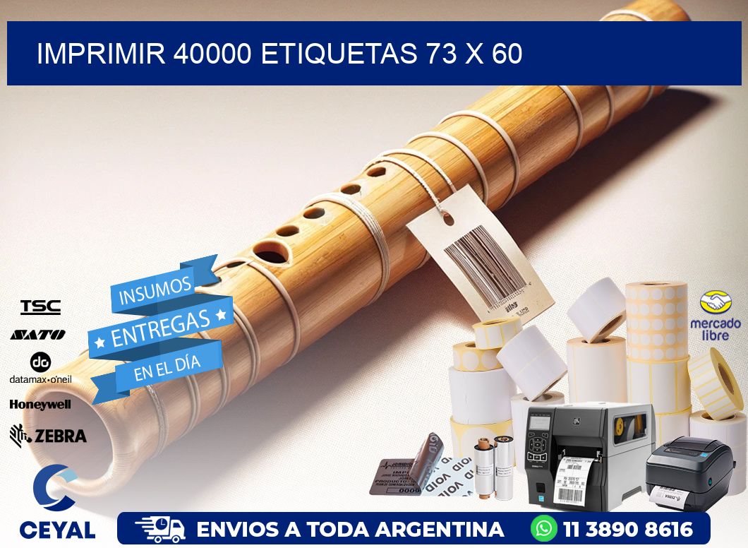 IMPRIMIR 40000 ETIQUETAS 73 x 60