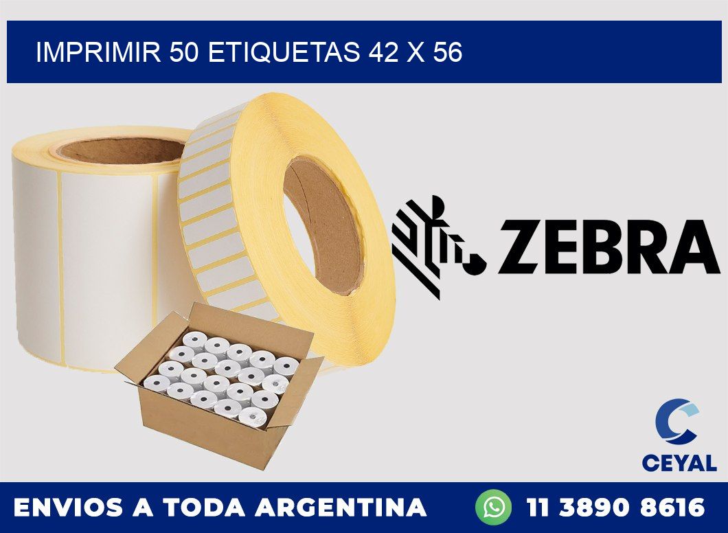 IMPRIMIR 50 ETIQUETAS 42 x 56