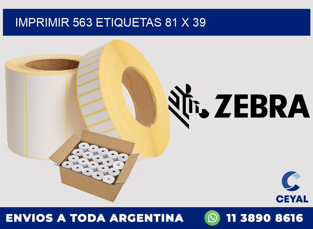 IMPRIMIR 563 ETIQUETAS 81 x 39