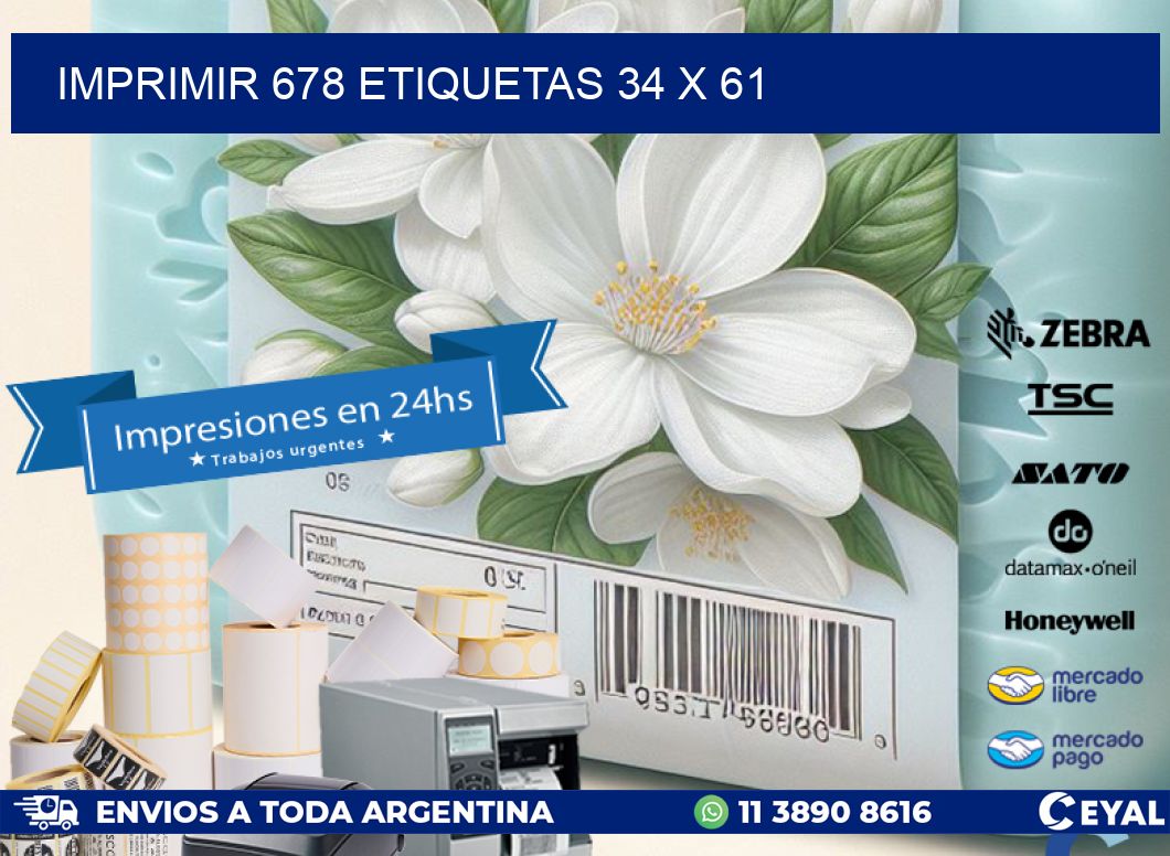 IMPRIMIR 678 ETIQUETAS 34 x 61