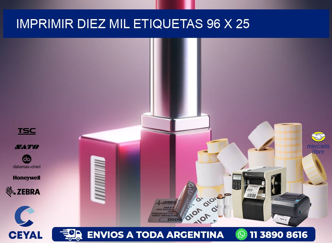 IMPRIMIR DIEZ MIL ETIQUETAS 96 x 25