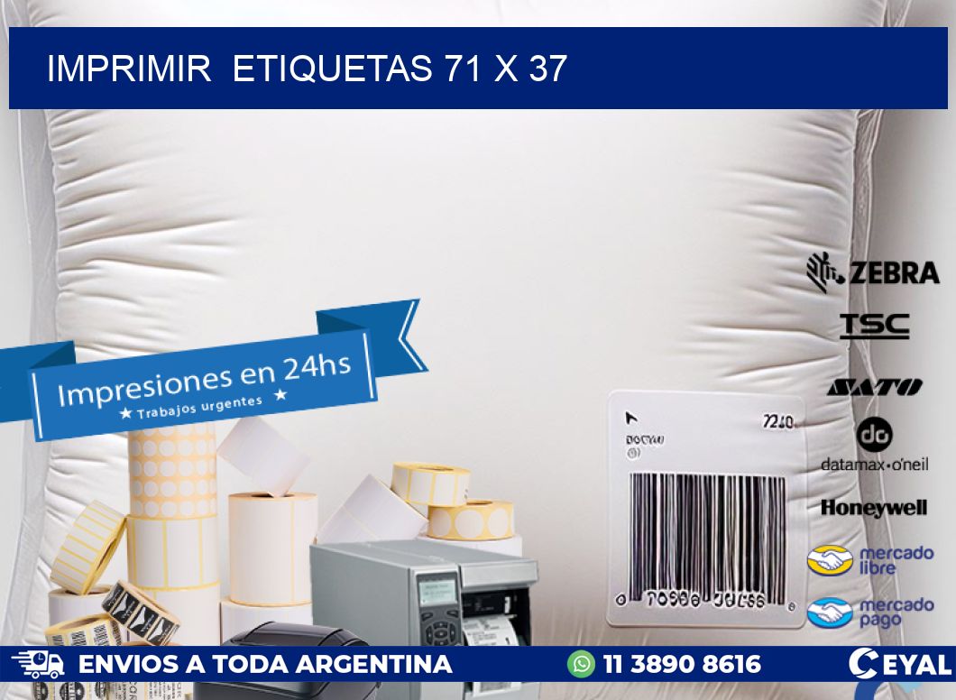 IMPRIMIR  ETIQUETAS 71 x 37