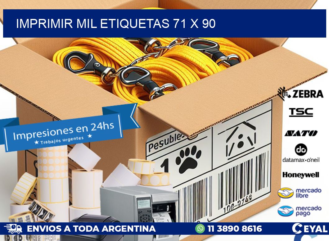 IMPRIMIR MIL ETIQUETAS 71 x 90
