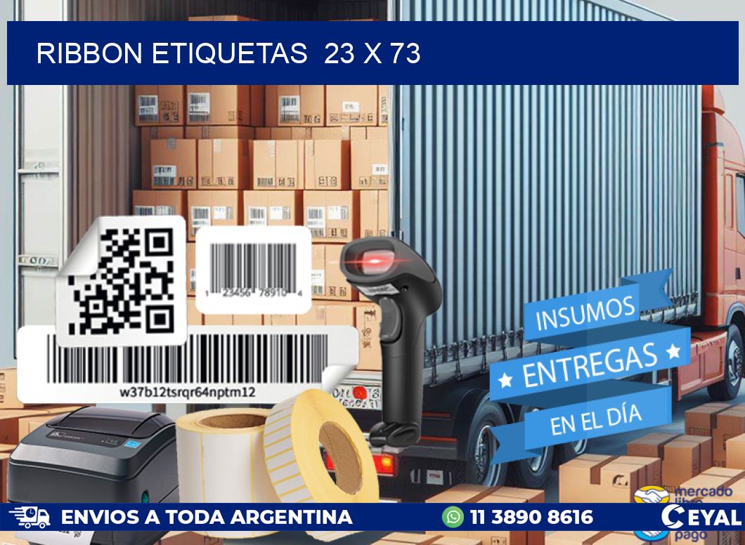 RIBBON ETIQUETAS  23 x 73