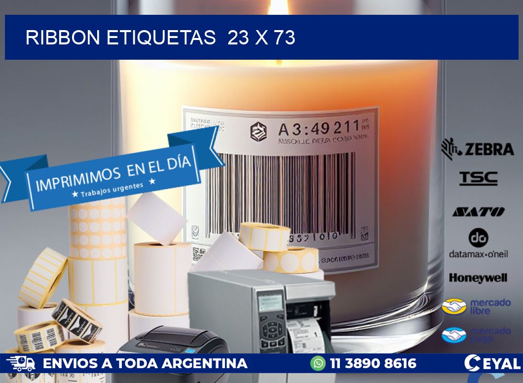 RIBBON ETIQUETAS  23 x 73