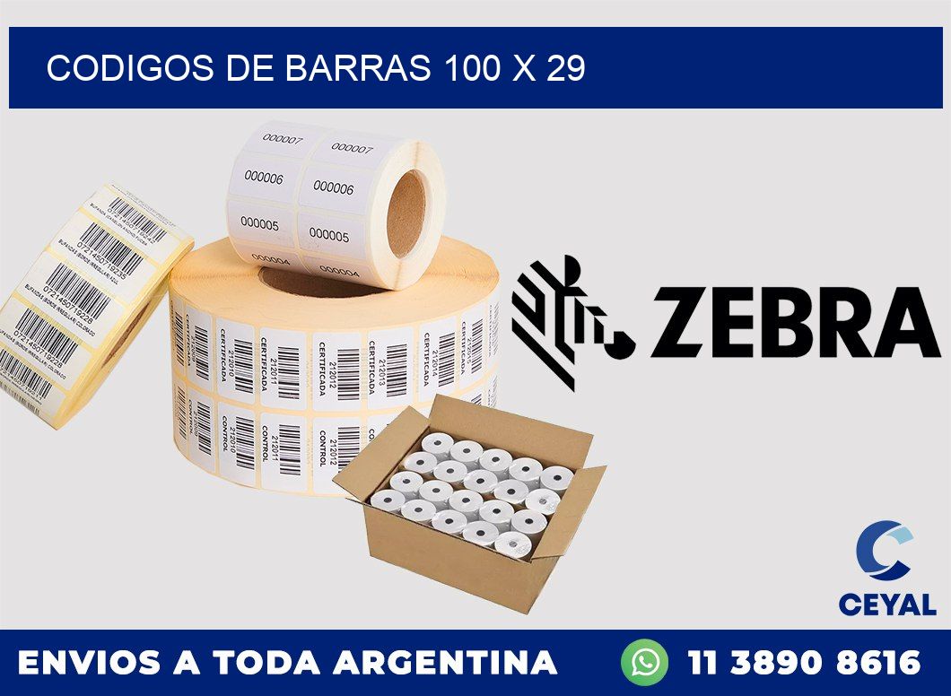 codigos de barras 100 x 29