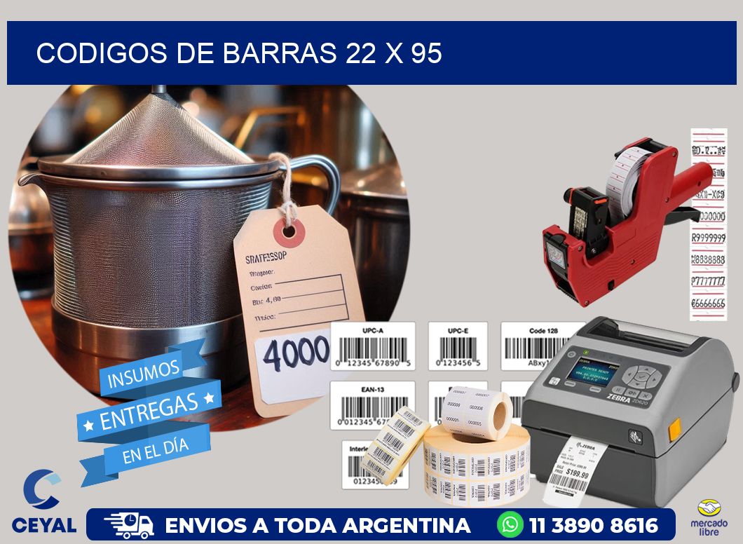 codigos de barras 22 x 95