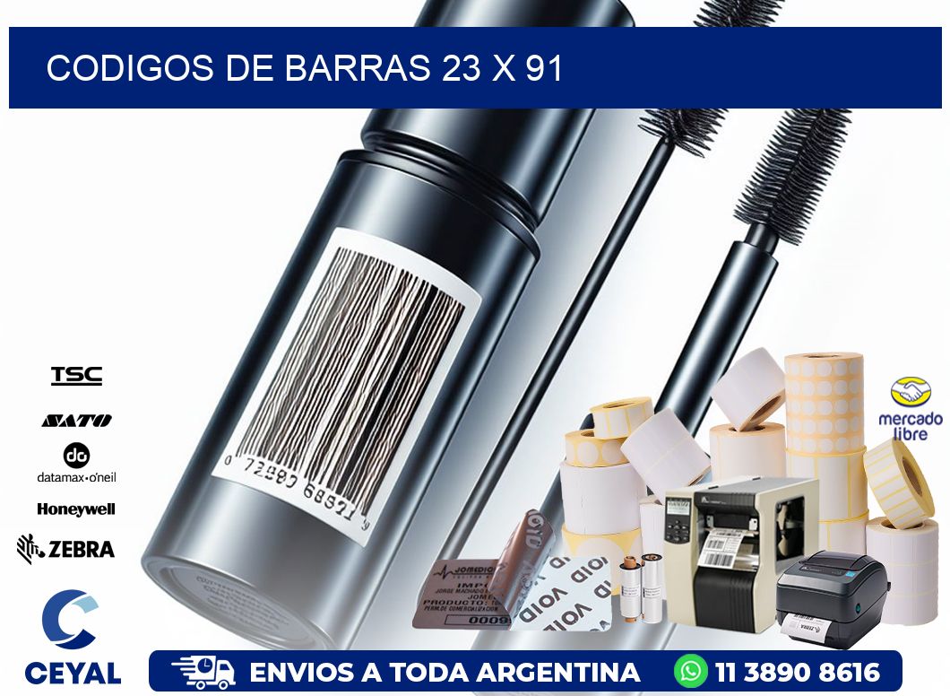 codigos de barras 23 x 91