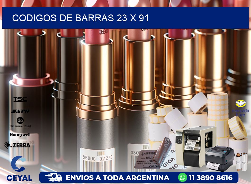 codigos de barras 23 x 91