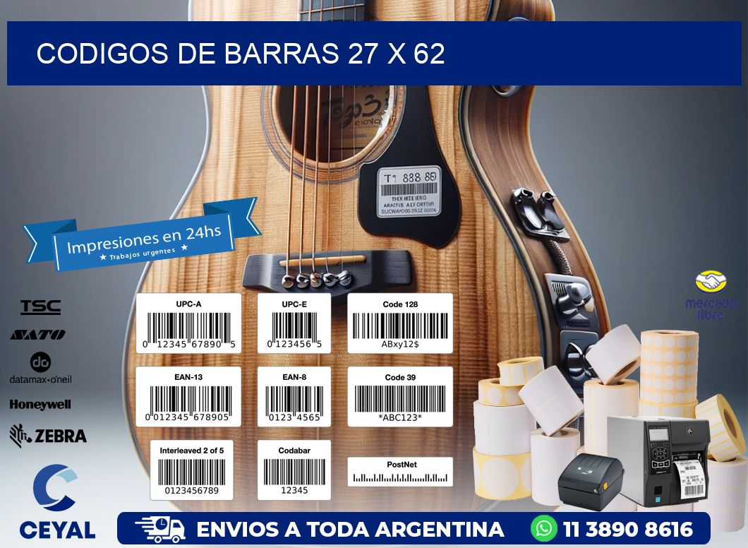 codigos de barras 27 x 62