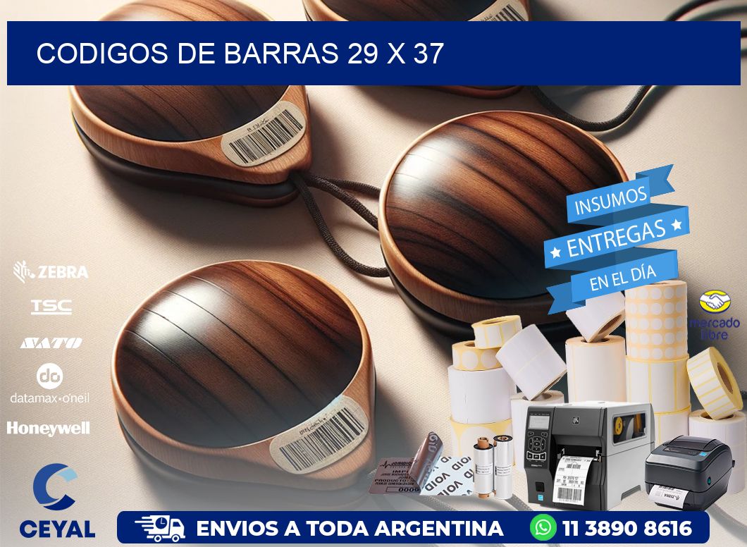 codigos de barras 29 x 37
