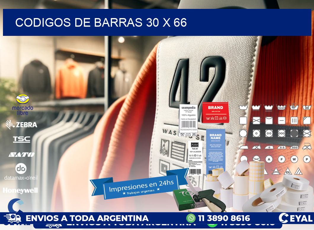codigos de barras 30 x 66