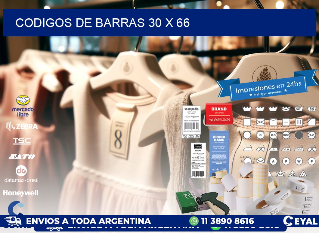 codigos de barras 30 x 66