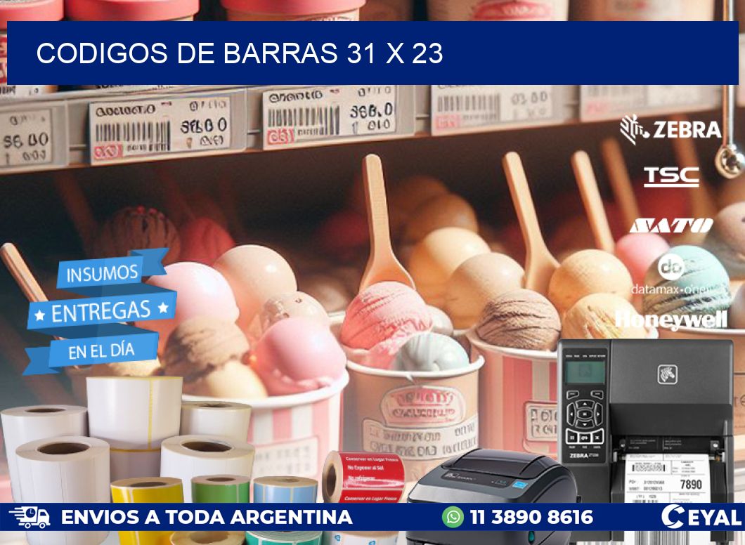 codigos de barras 31 x 23
