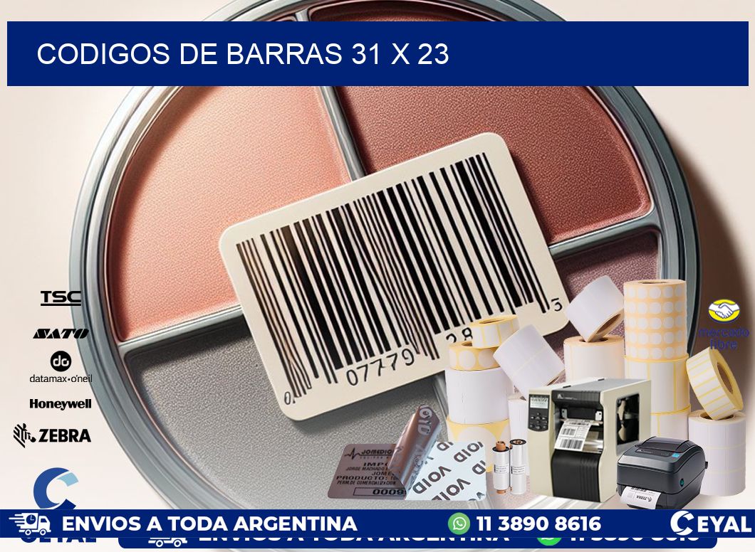 codigos de barras 31 x 23