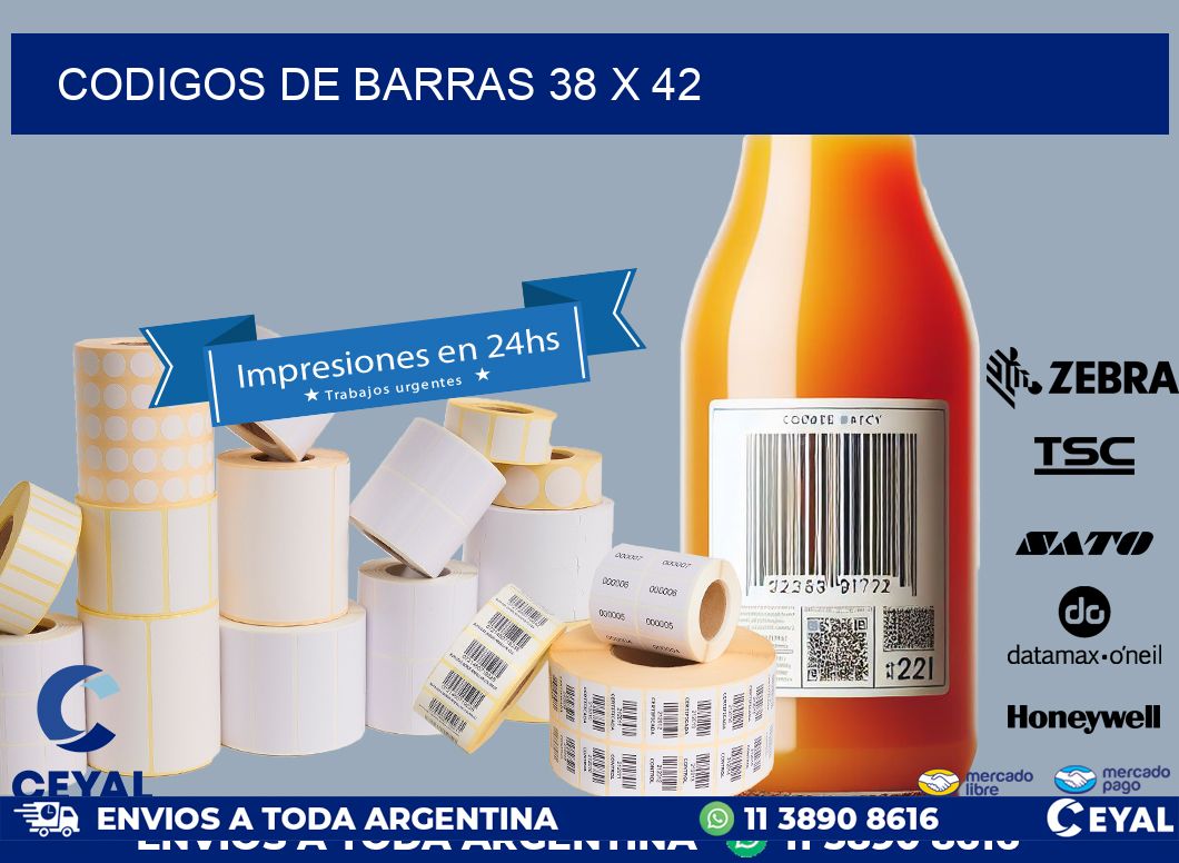 codigos de barras 38 x 42