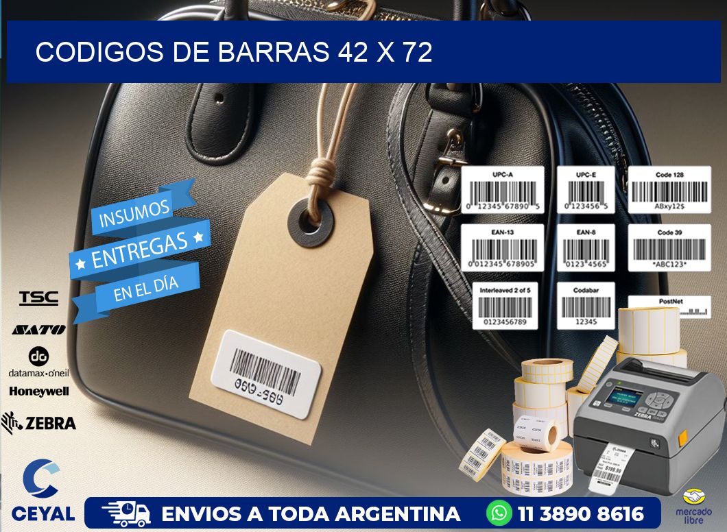 codigos de barras 42 x 72