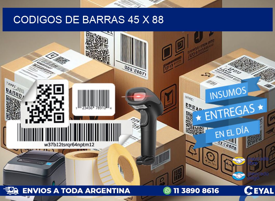 codigos de barras 45 x 88