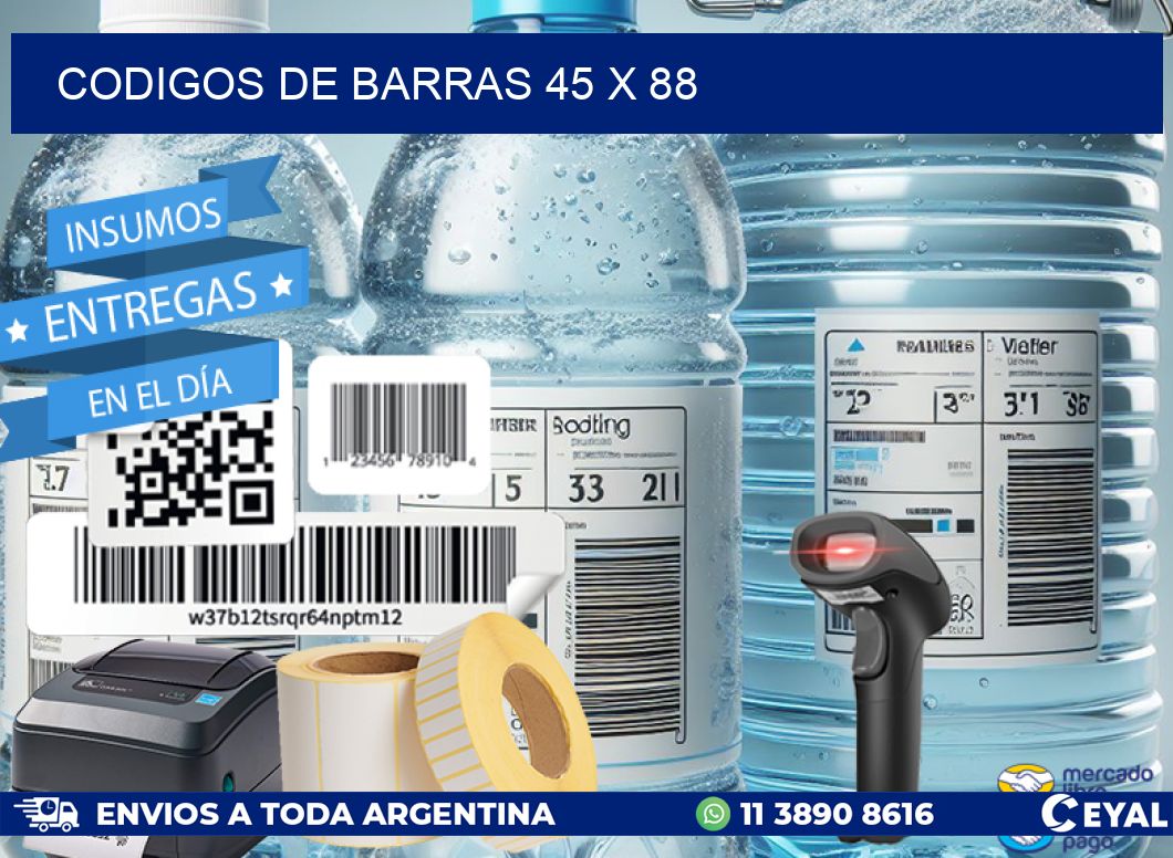 codigos de barras 45 x 88