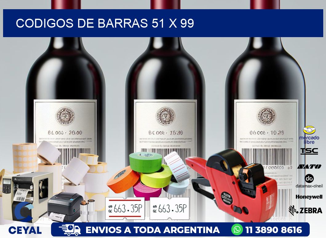 codigos de barras 51 x 99