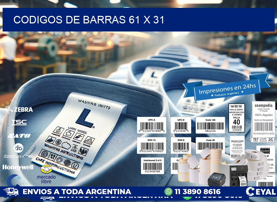 codigos de barras 61 x 31