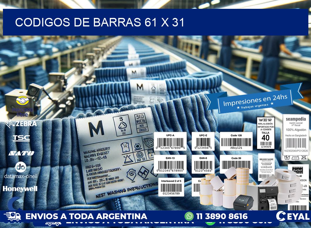 codigos de barras 61 x 31