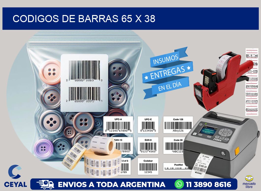 codigos de barras 65 x 38