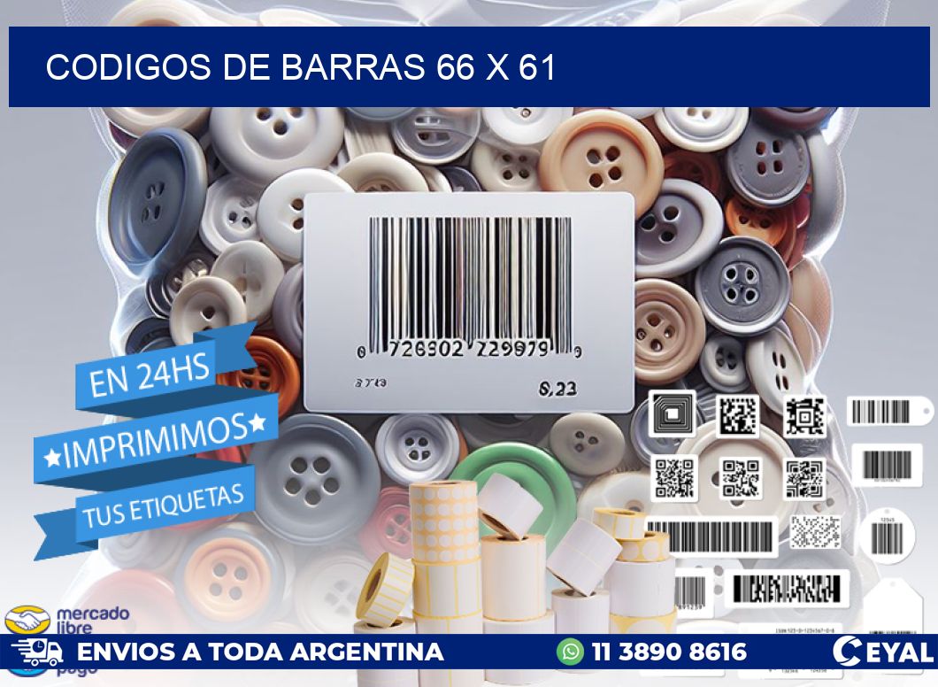 codigos de barras 66 x 61