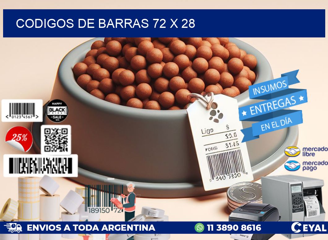 codigos de barras 72 x 28