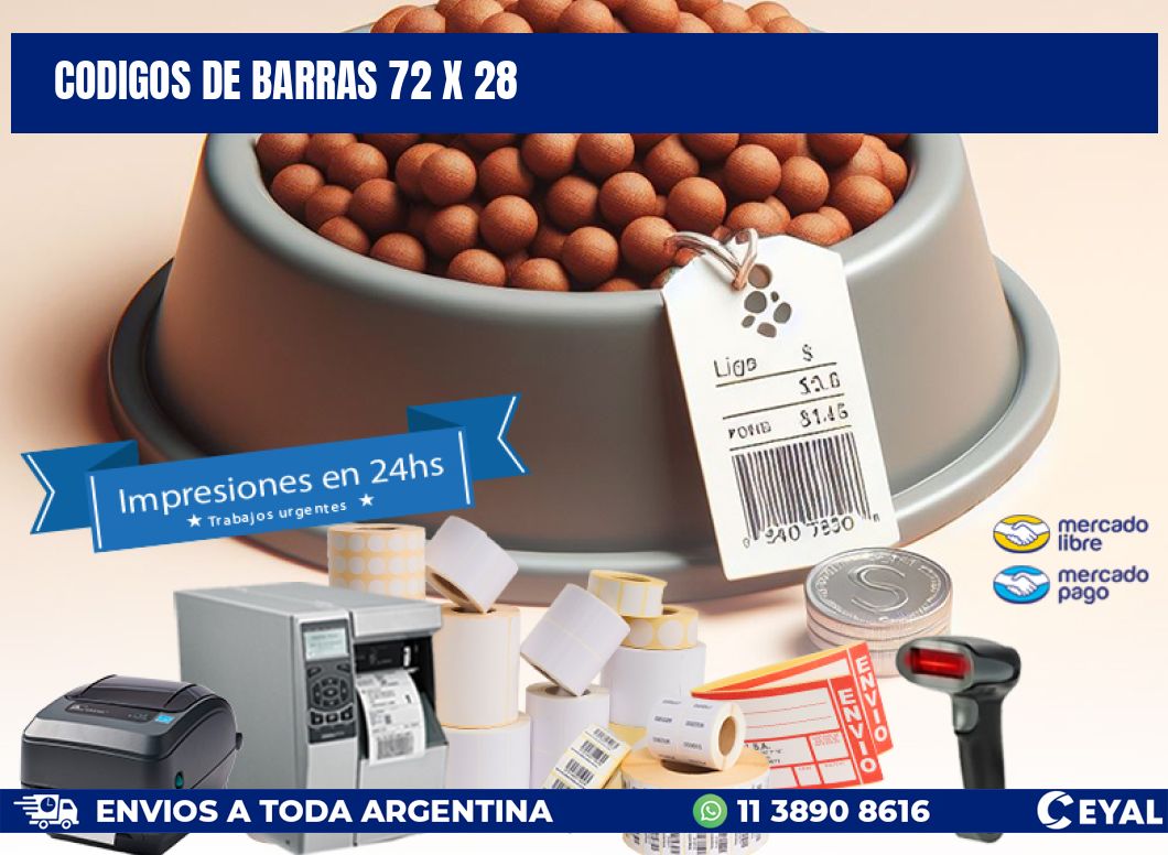 codigos de barras 72 x 28
