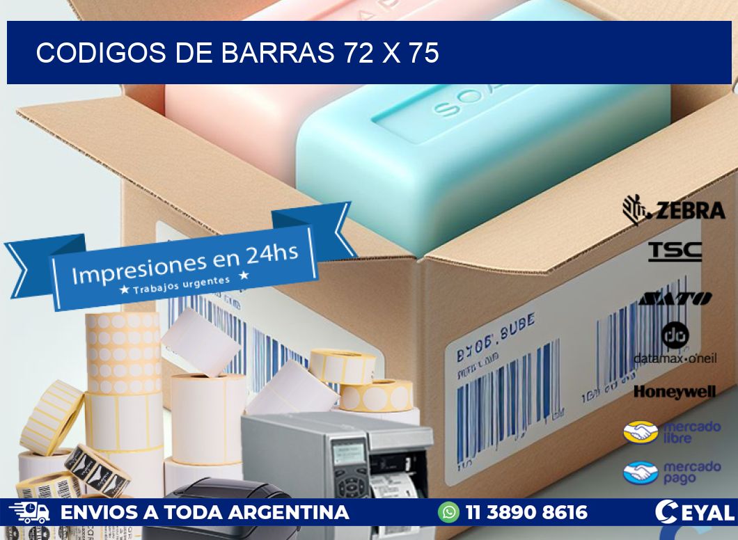 codigos de barras 72 x 75