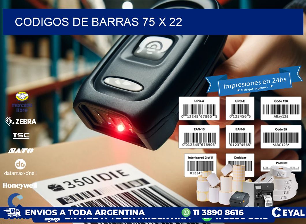 codigos de barras 75 x 22