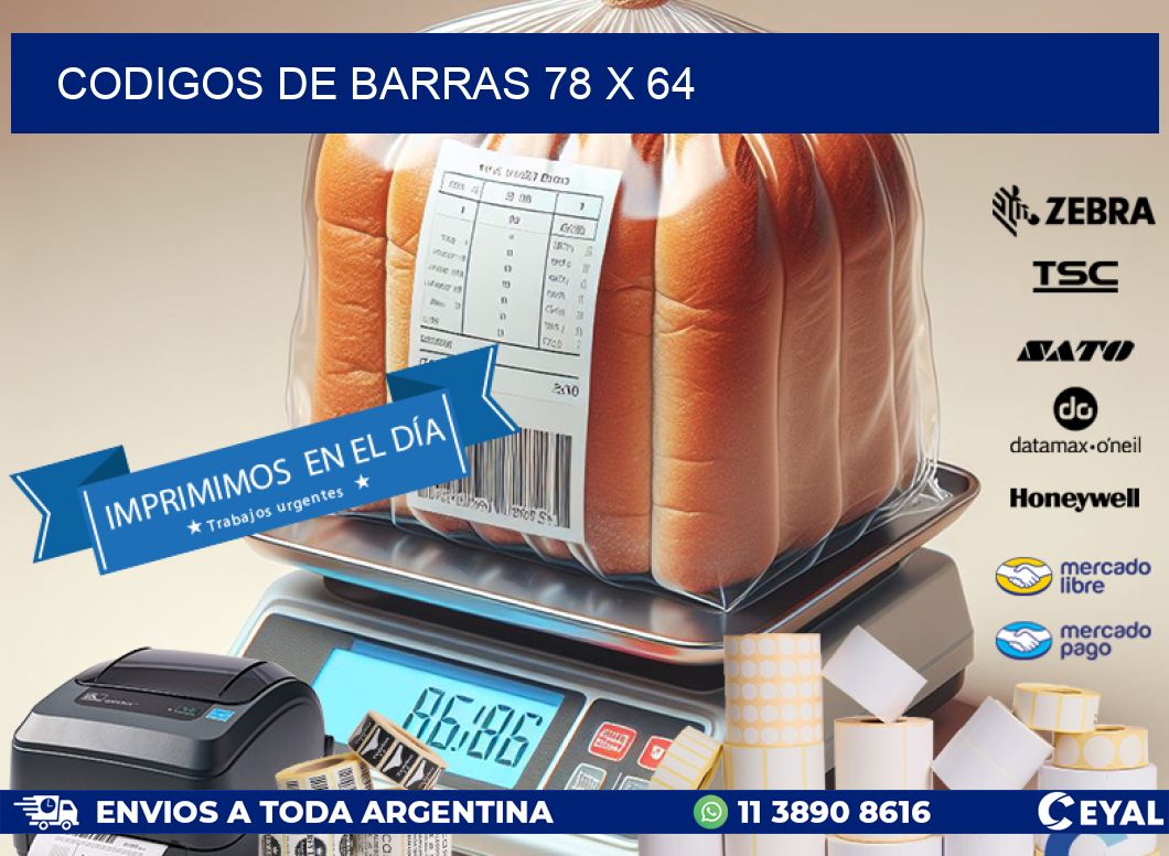 codigos de barras 78 x 64