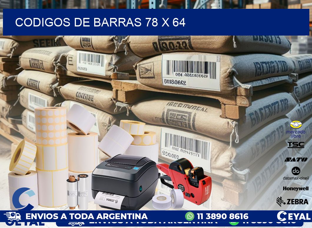 codigos de barras 78 x 64