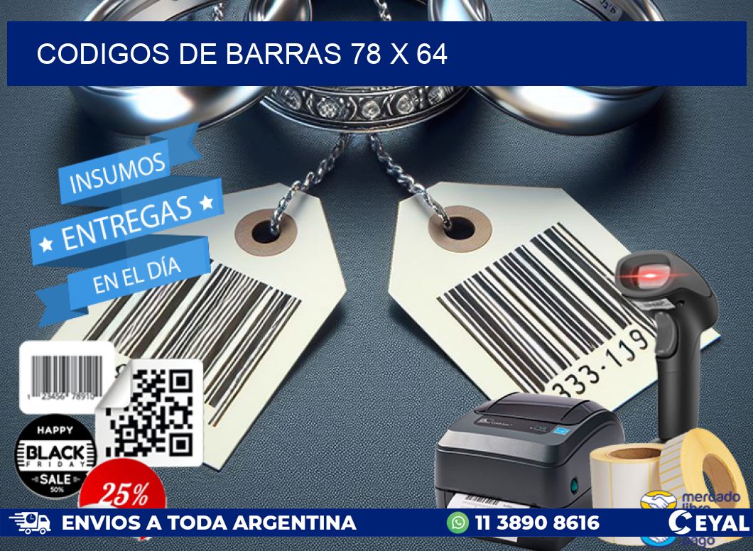 codigos de barras 78 x 64
