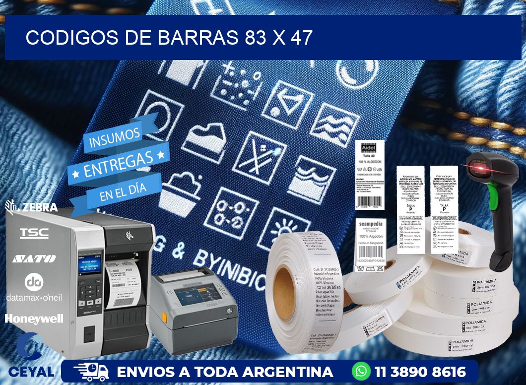 codigos de barras 83 x 47