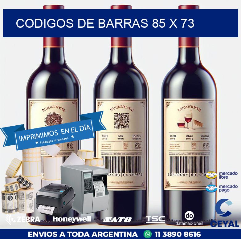 codigos de barras 85 x 73