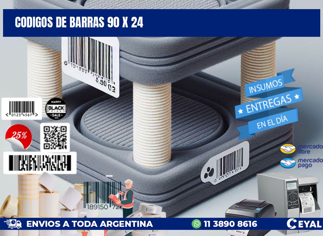 codigos de barras 90 x 24