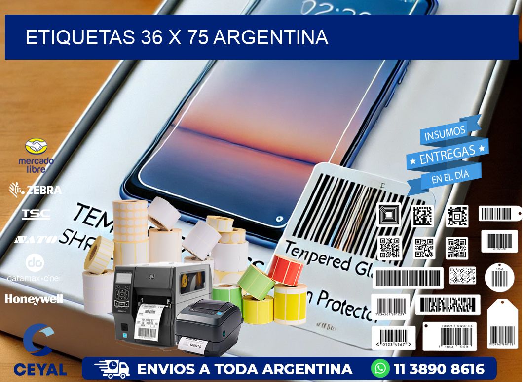 ETIQUETAS 36 x 75 ARGENTINA