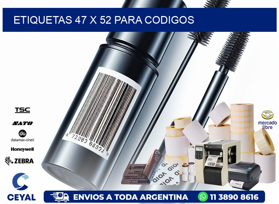 ETIQUETAS 47 x 52 PARA CODIGOS