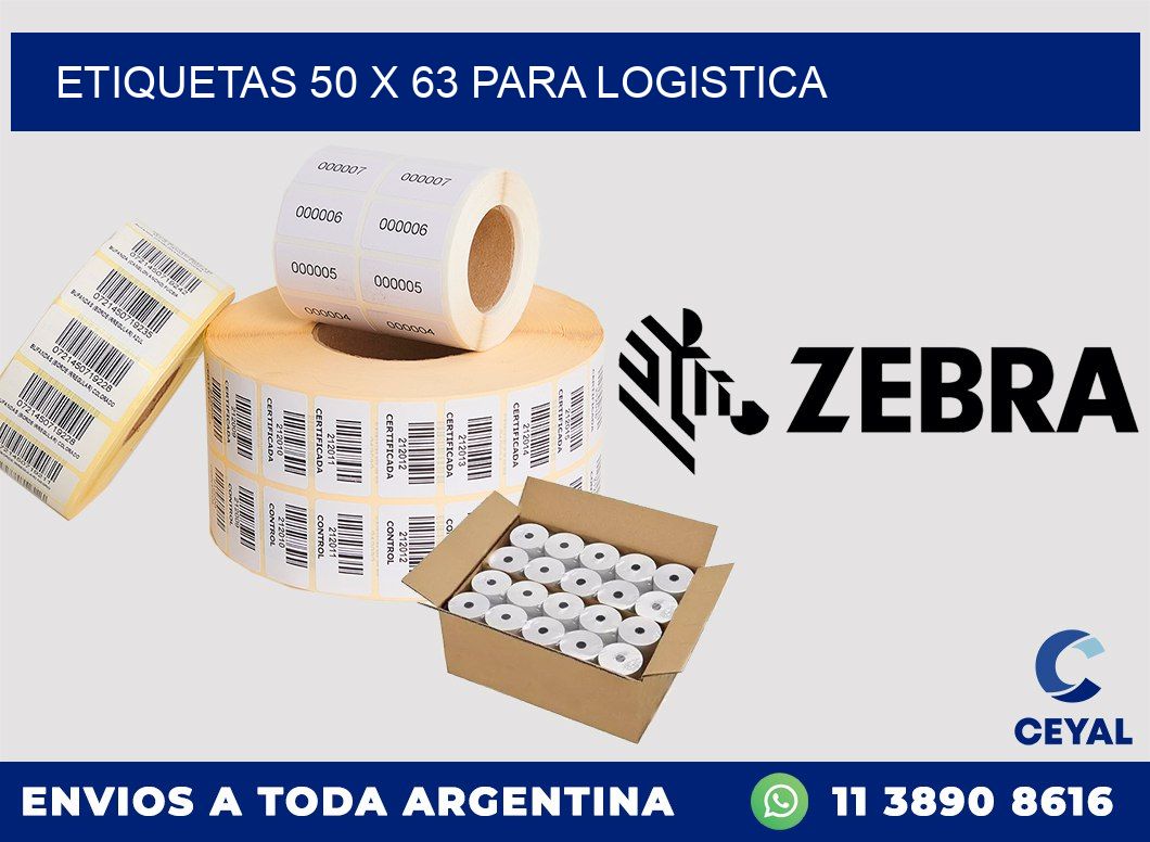 ETIQUETAS 50 x 63 PARA LOGISTICA