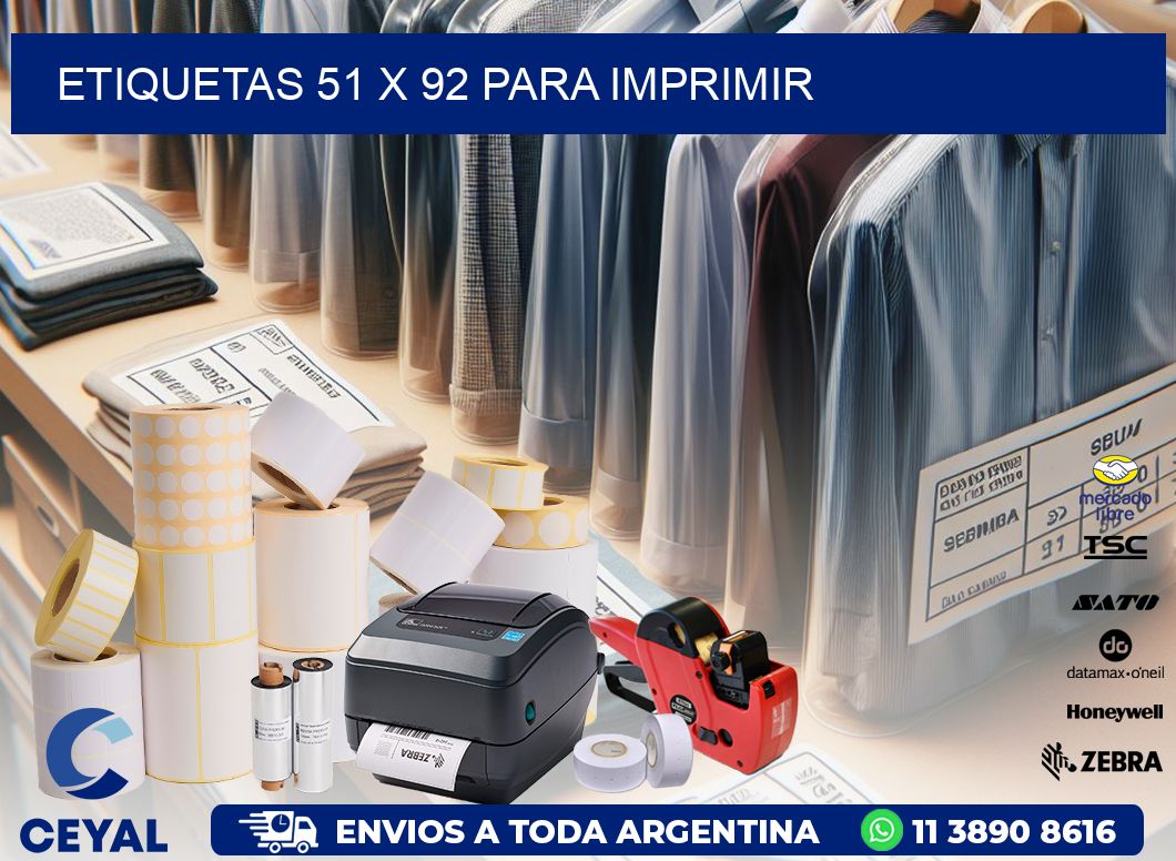 ETIQUETAS 51 x 92 PARA IMPRIMIR