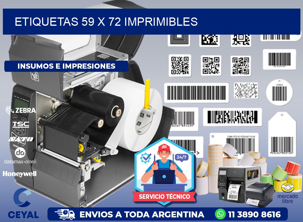 ETIQUETAS 59 x 72 IMPRIMIBLES