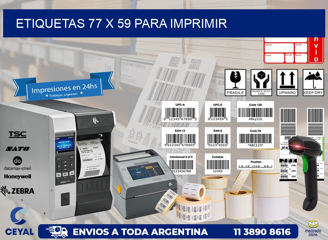 ETIQUETAS 77 x 59 PARA IMPRIMIR