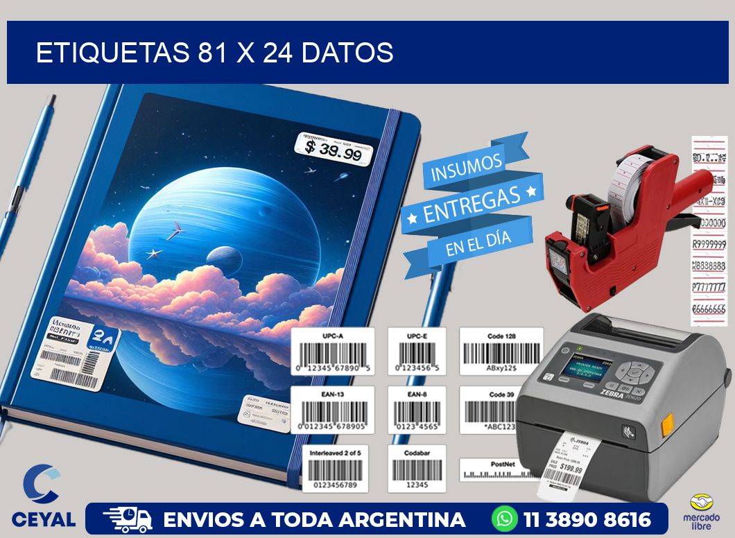 ETIQUETAS 81 x 24 DATOS