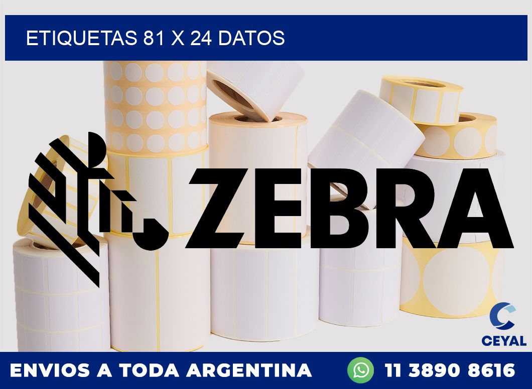 ETIQUETAS 81 x 24 DATOS