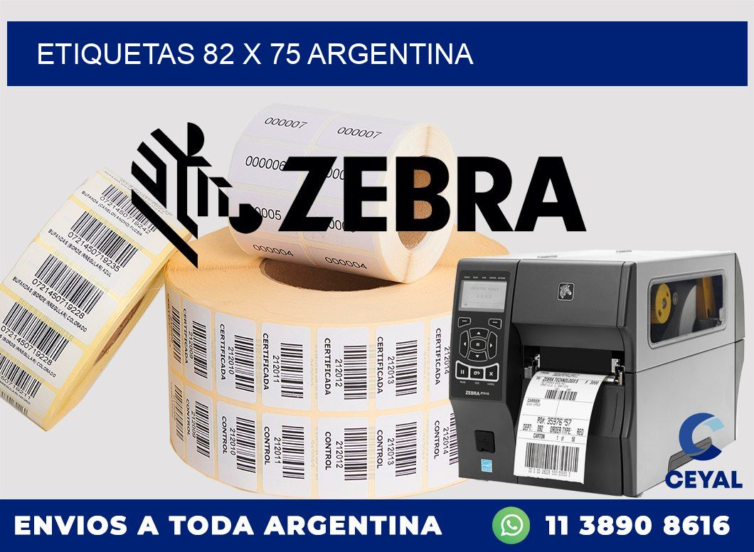 ETIQUETAS 82 x 75 ARGENTINA