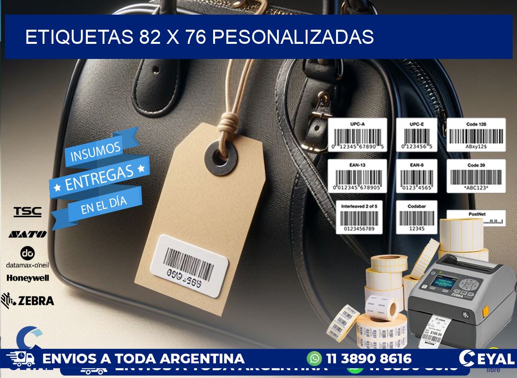 ETIQUETAS 82 x 76 PESONALIZADAS