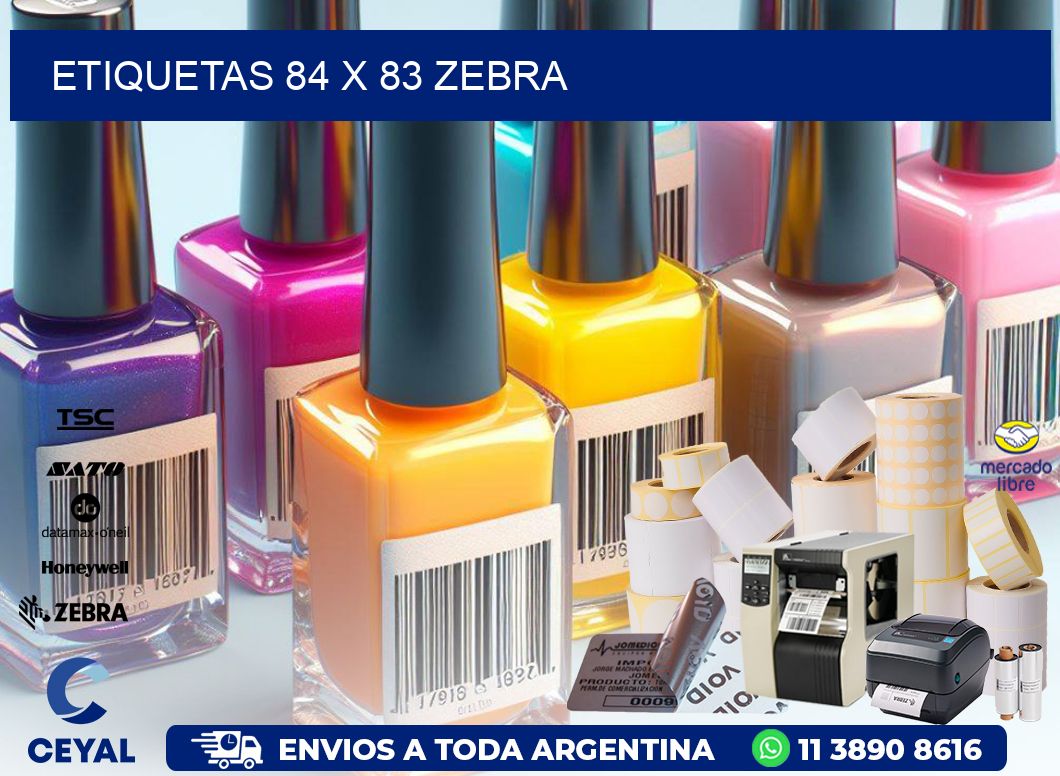 ETIQUETAS 84 x 83 ZEBRA