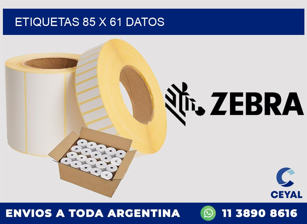 ETIQUETAS 85 x 61 DATOS